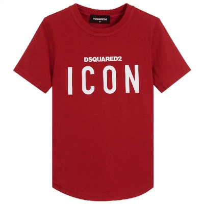 Shop Dsquared2 Kids Icon T-shirt In Black