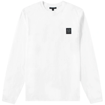 Shop Belstaff Trenham Long Sleeve T-shirt In White