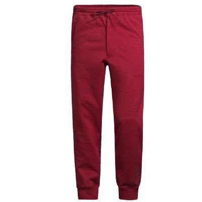 Shop Y-3 Signature Logo Joggers Burgundy In Green