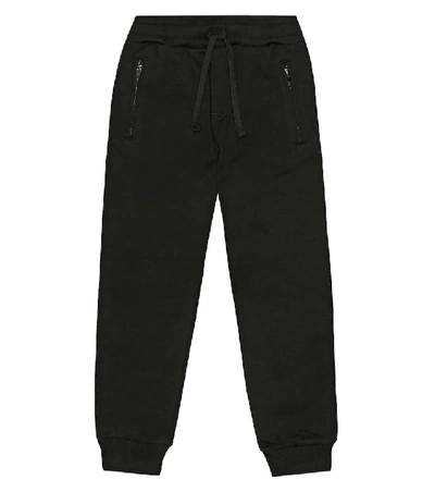 Shop Dolce & Gabbana Cotton Trackpants In Black