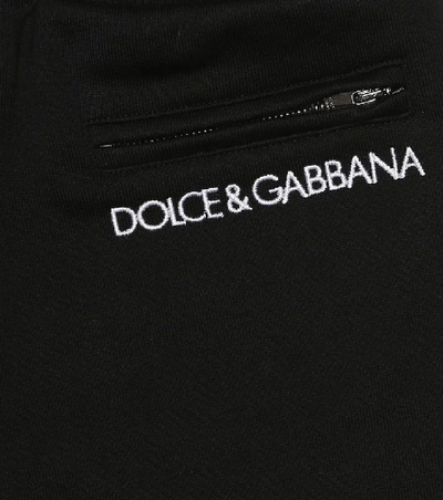Shop Dolce & Gabbana Cotton Trackpants In Black