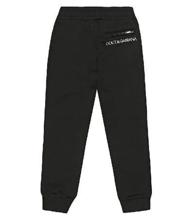 Shop Dolce & Gabbana Cotton Trackpants In Black