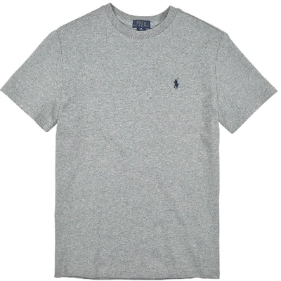 Shop Ralph Lauren Kids Logo T-shirt Grey