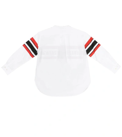 Shop Burberry Gerri Stretch-cotton Shirt In White