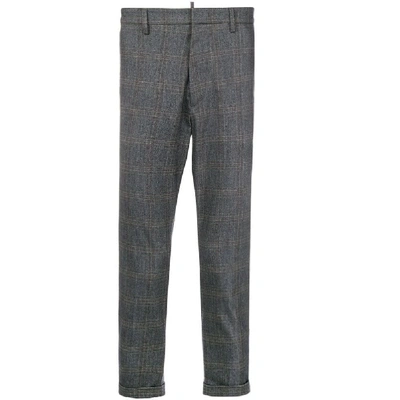 Shop Dsquared2 Classic Tailored Trousers Grey