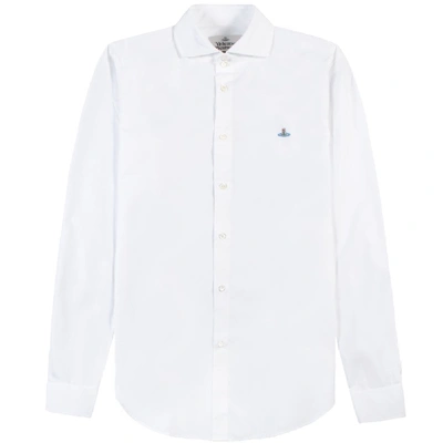 Shop Vivienne Westwood Two Button Shirt In White
