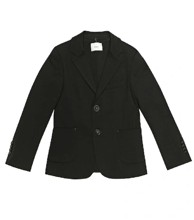 Shop Fendi Hooded Blazer In Black