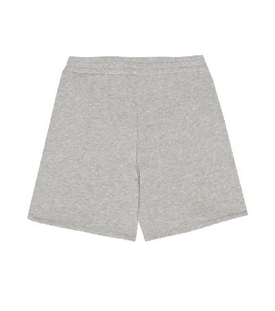 Shop Gucci Jersey Shorts In Grey