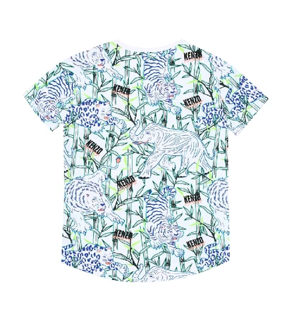 Shop Kenzo Jimmy Printed Cotton T-shirt In White