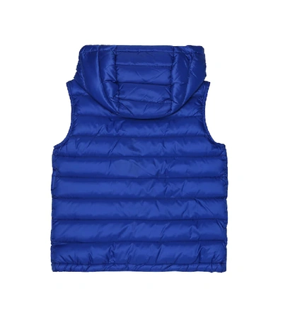 Shop Moncler Bargy Down Vest In Blue