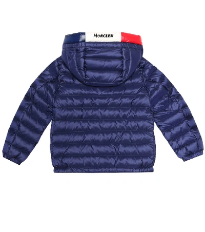 Shop Moncler Sureau Hooded Down Jacket In Blue