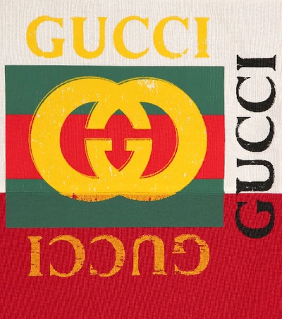 Shop Gucci Cotton Polo Shirt In Red
