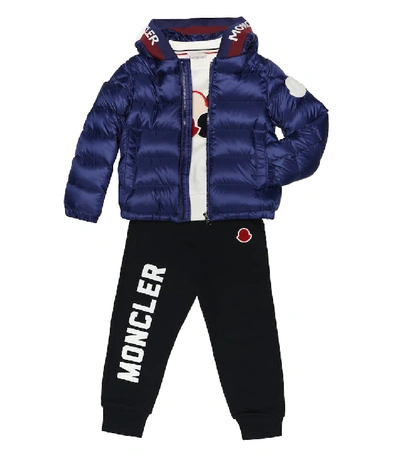 Shop Moncler Bass Quilted Down Jacket In Blue