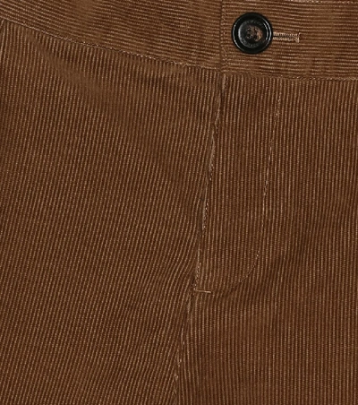 Shop Burberry Corduroy Shorts In Brown