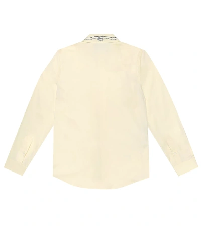 Shop Gucci Cotton Shirt In White