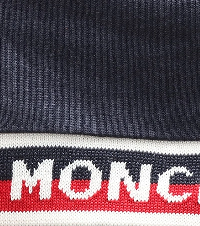 Shop Moncler Cotton Jersey T-shirt In Blue