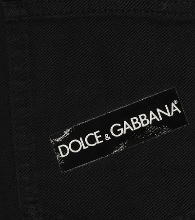 Shop Dolce & Gabbana Stretch Denim Jeans In Black