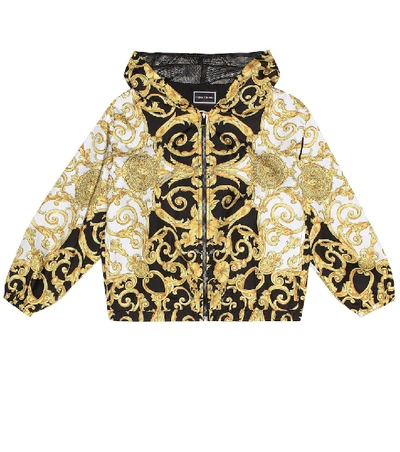 Shop Versace Printed Jacket In Multicoloured