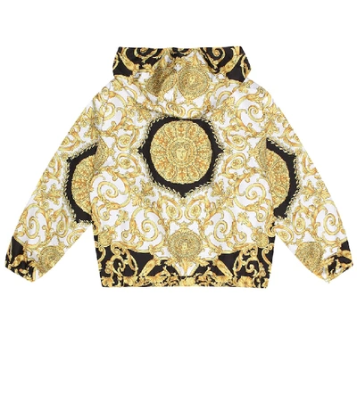 Shop Versace Printed Jacket In Multicoloured
