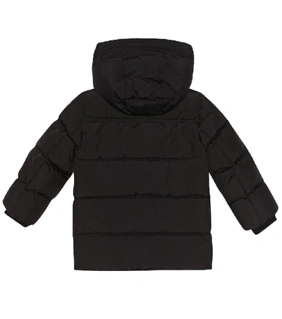 Shop Burberry Ryker Hooded Coat In Black