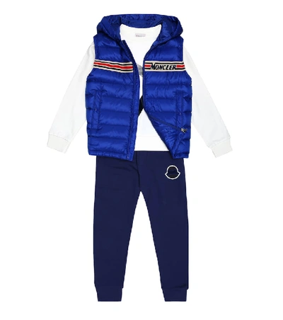 Shop Moncler Bargy Down Vest In Blue