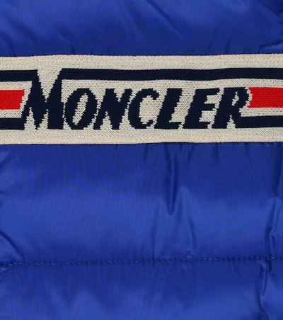 Shop Moncler Bargy Down Vest In Blue