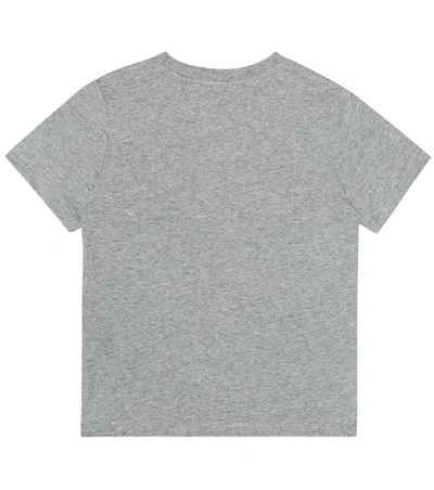 Shop Burberry Logo Cotton T-shirt In Grey