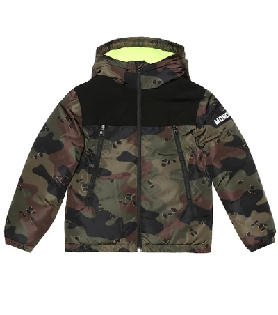 Shop Moncler Pareloup Camouflage Down Jacket In Green