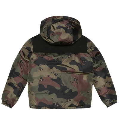 Shop Moncler Pareloup Camouflage Down Jacket In Green