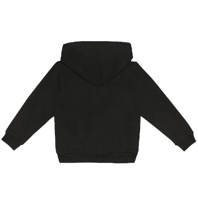 Shop Dolce & Gabbana Logo Cotton-jersey Hoodie In Black