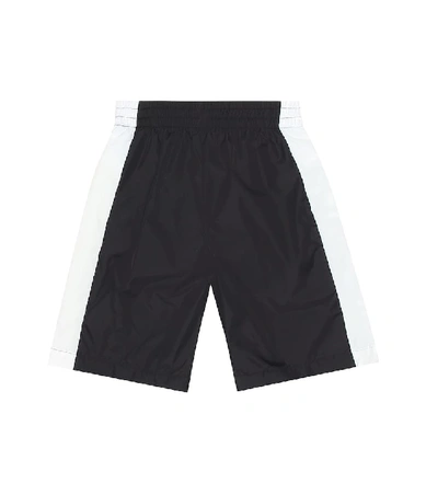 Shop Balmain Logo Swim Shorts In Black