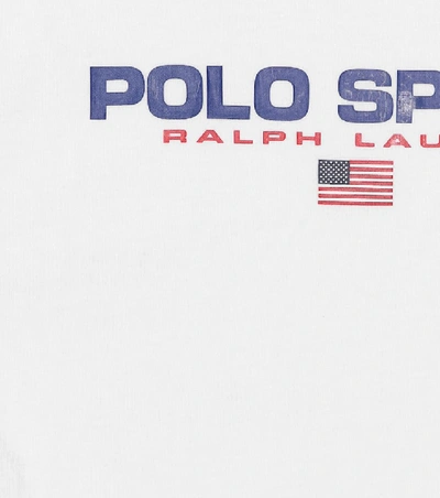Shop Polo Ralph Lauren Logo Cotton T-shirt In White
