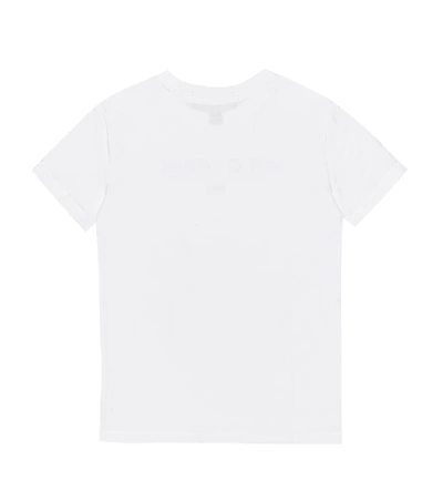Shop Polo Ralph Lauren Logo Cotton T-shirt In White
