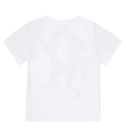 Shop Stella Mccartney Printed Cotton T-shirt In White