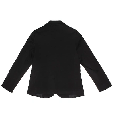 Shop Fendi Logo-printed Blazer In Black