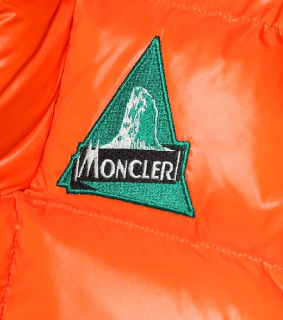 Shop Moncler Ubaye Down Jacket In Orange