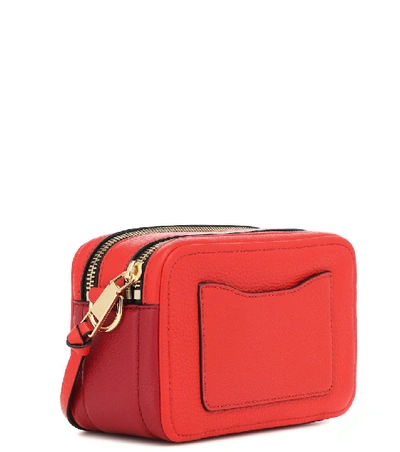 Shop Marc Jacobs Softshot 21 Leather Crossbody Bag In Red