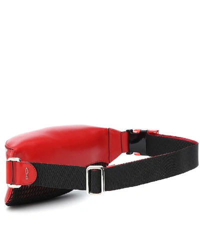 Shop Christian Louboutin Marie Jane Leather Belt Bag In Red