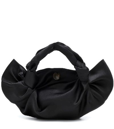 Shop The Row The Ascot Medium Satin Tote In Black