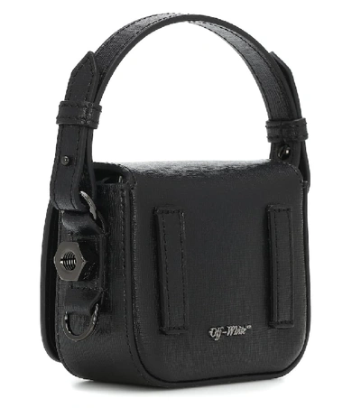 Shop Off-white Binder Clip Baby Shoulder Bag In Black