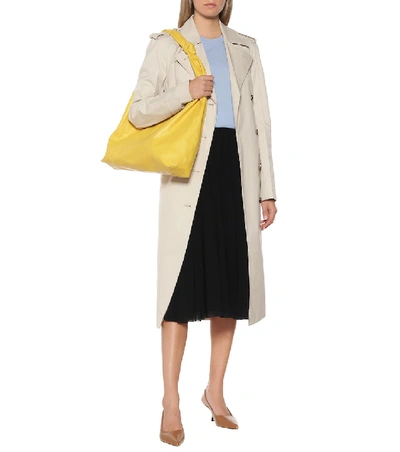 Shop The Row Bindle Two Leather Shoulder Bag In Yellow
