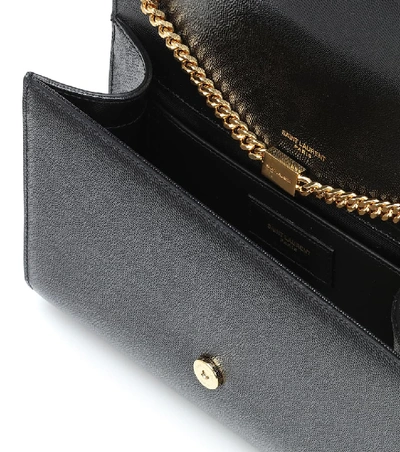 Saint Laurent Womens Green Musk Kate Medium Velvet Cross-body Bag In Black