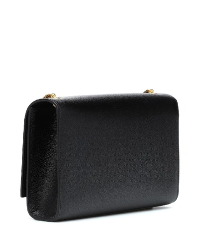 Shop Saint Laurent Kate Medium Leather Shoulder Bag In Black