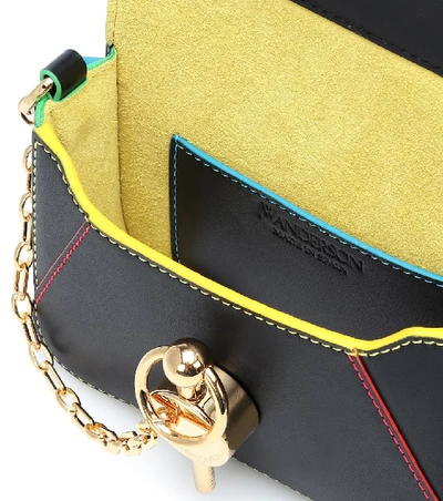 Shop Jw Anderson Keyts Nano Leather Shoulder Bag In Black
