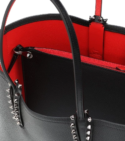 Shop Christian Louboutin Cabata Small Leather Tote In Black