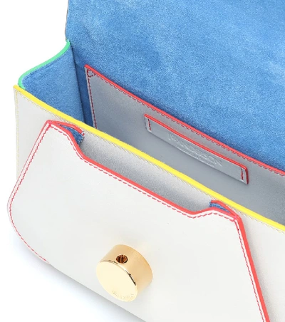 Shop Jw Anderson Keyts Nano Leather Shoulder Bag In White