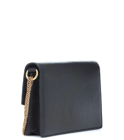 Shop Givenchy Gv3 Mini Leather Shoulder Bag In Black