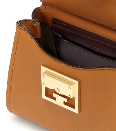 Shop Givenchy Mystic Mini Leather Shoulder Bag In Brown