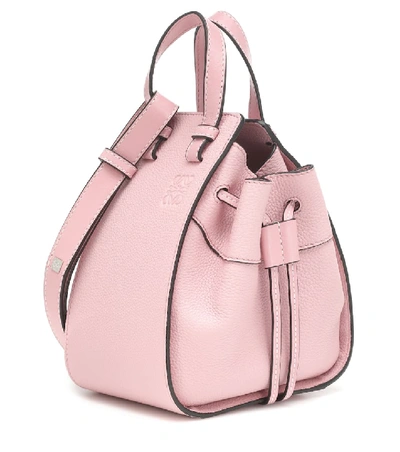 Shop Loewe Hammock Drawstring Mini Shoulder Bag In Pink