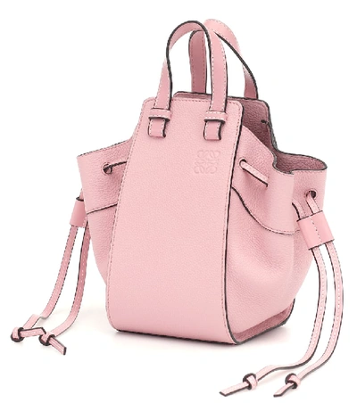 Shop Loewe Hammock Drawstring Mini Shoulder Bag In Pink